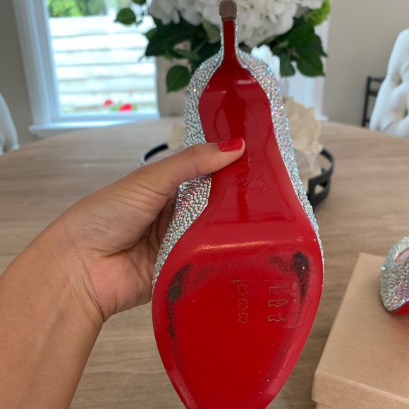 Christian Louboutin New Very Riche 120 Suede Metal - Picture 6 of 7